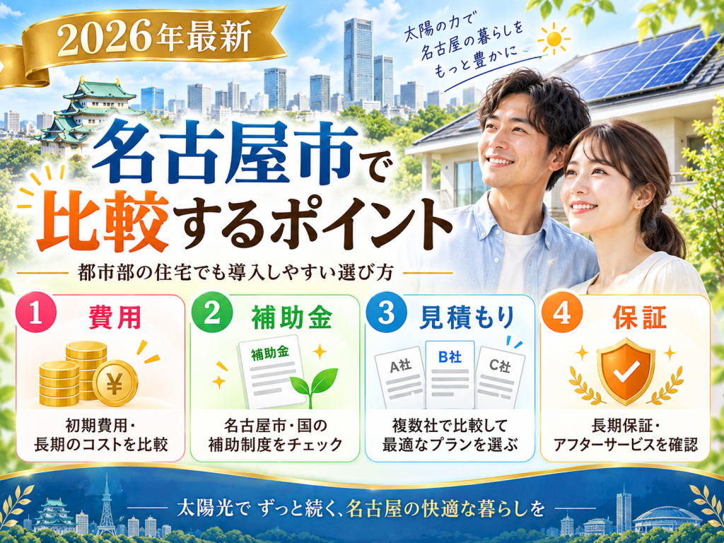 名古屋市の太陽光発電の解説画像