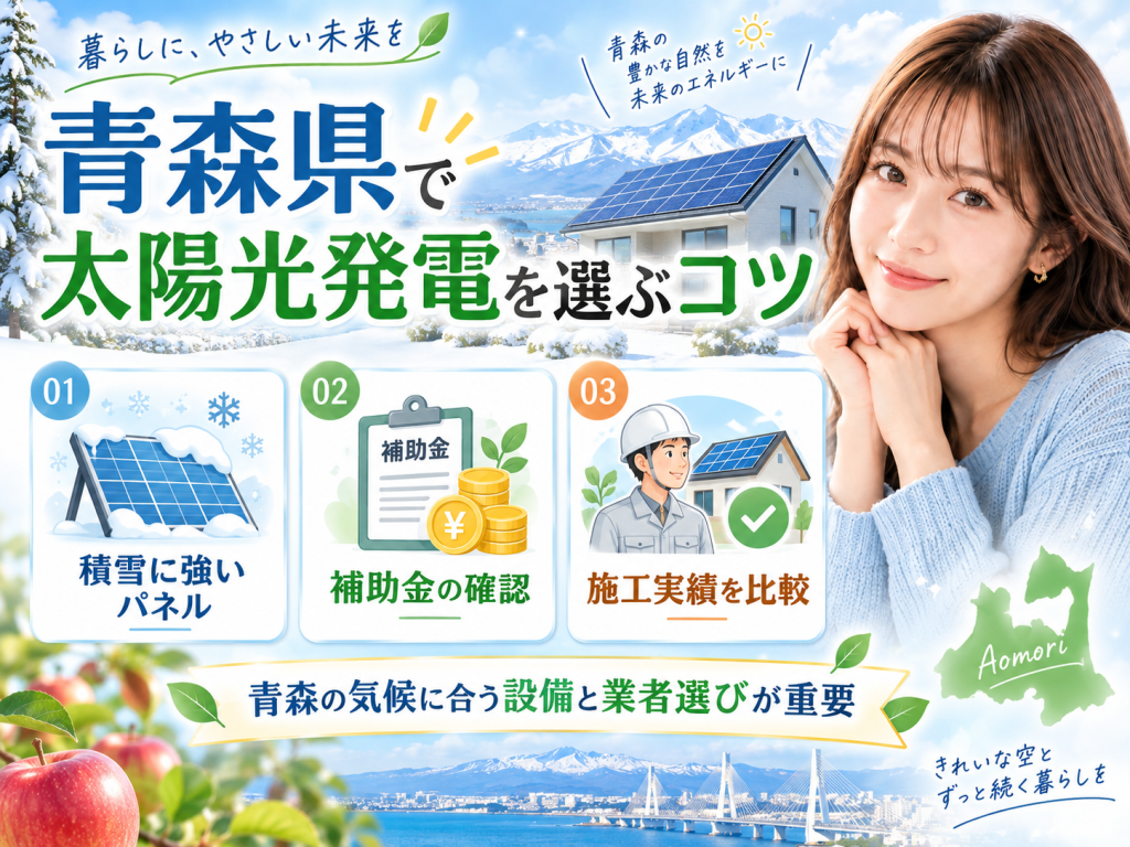 七戸町の太陽光発電の解説画像