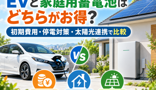 EVと家庭用蓄電池はどちらがお得？容量・価格・停電対策・V2H活用を徹底比較