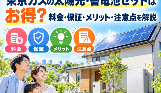 【2026年最新】東京ガスの太陽光・蓄電池セットはお得？料金・保証・メリット・注意点を解説