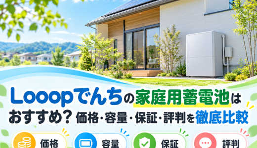 【2026年最新】Looopでんちの家庭用蓄電池はおすすめ？価格・容量・保証・評判を徹底比較