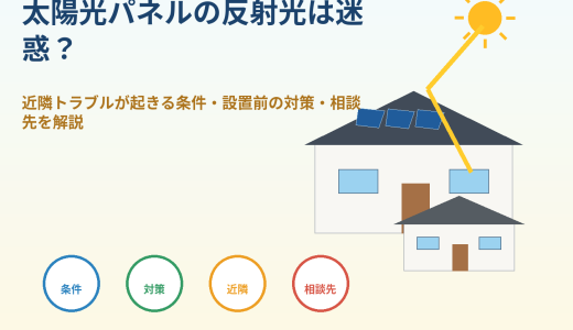 太陽光パネルの反射光は迷惑？近隣トラブルが起きる条件・設置前の対策・相談先を解説
