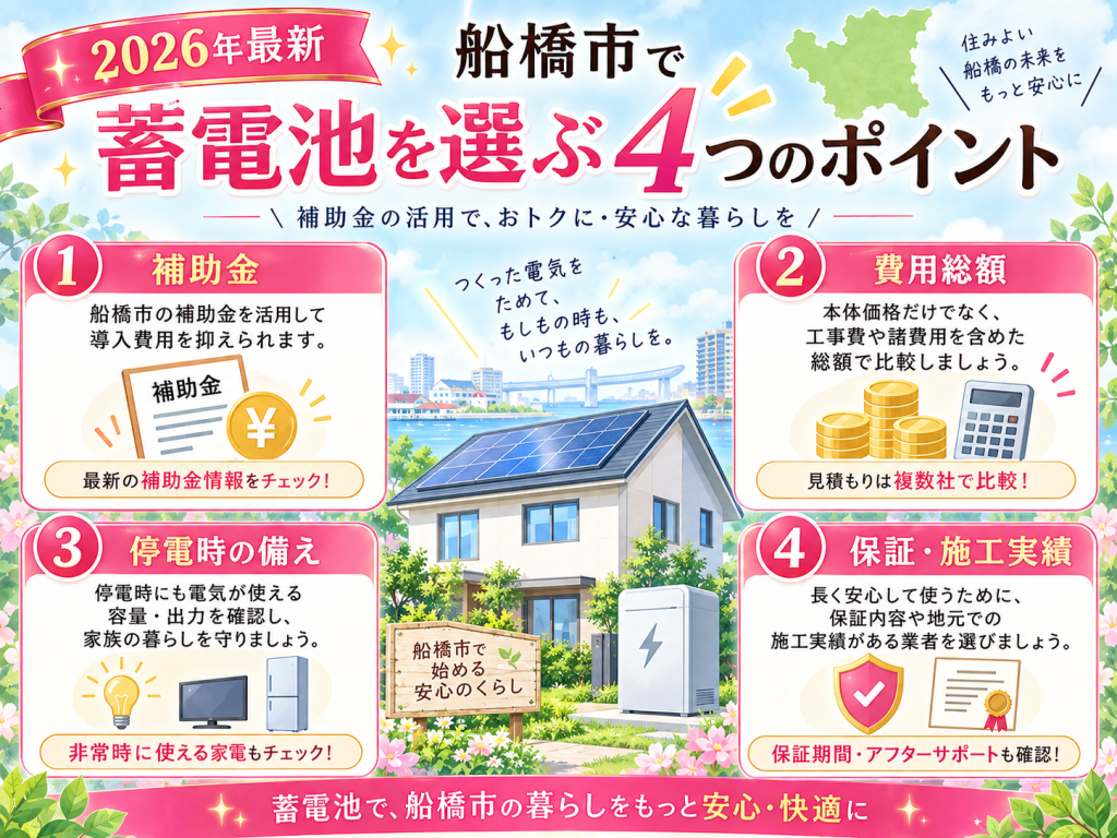 船橋市の蓄電池の解説画像