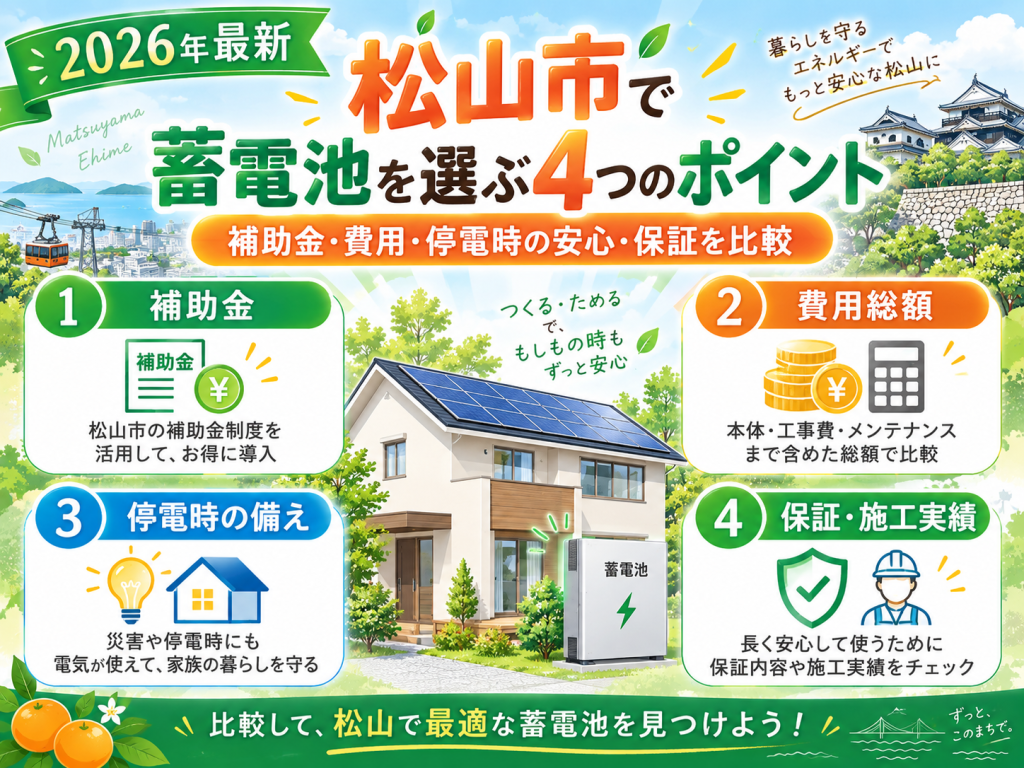 松山市の蓄電池の解説画像