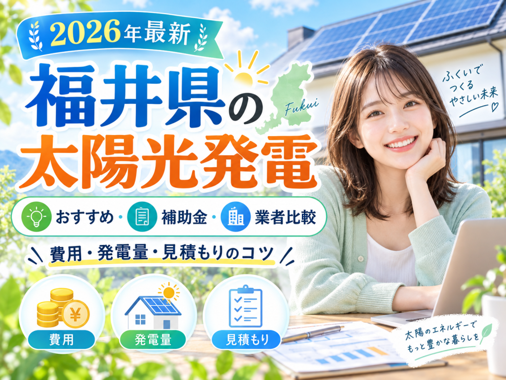 福井市の太陽光発電の解説画像