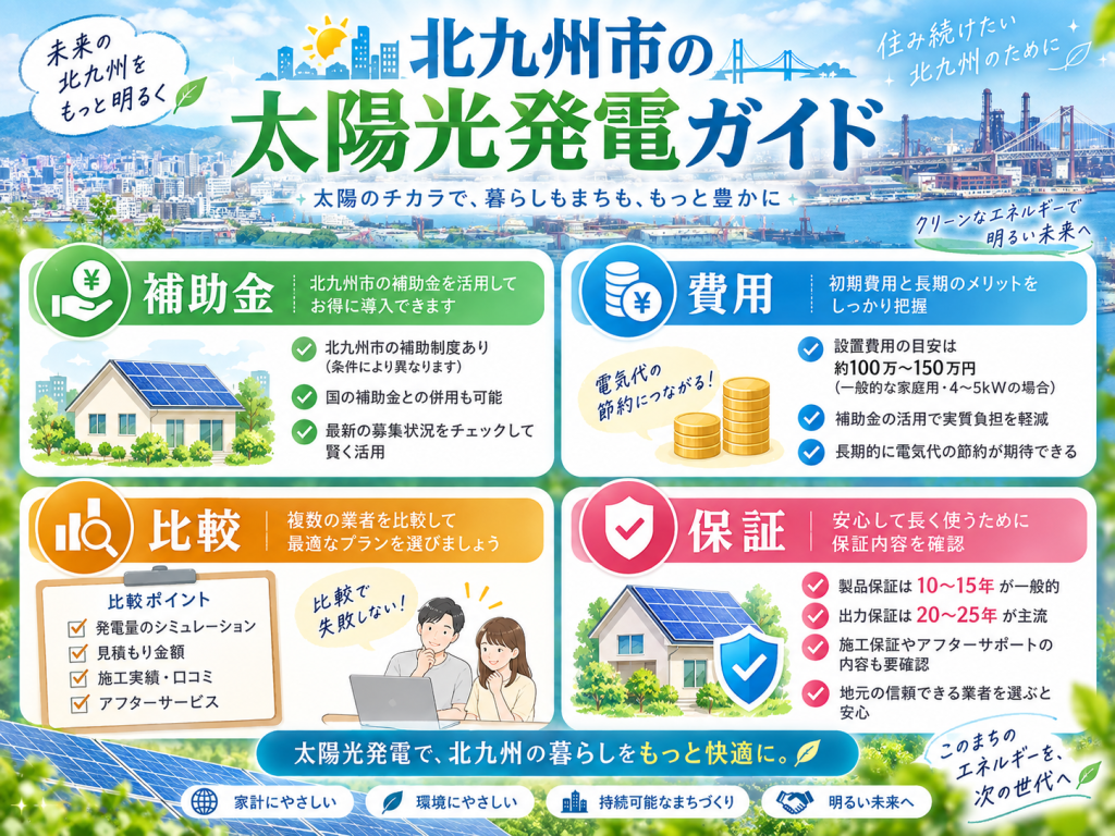 北九州市の太陽光発電の解説画像