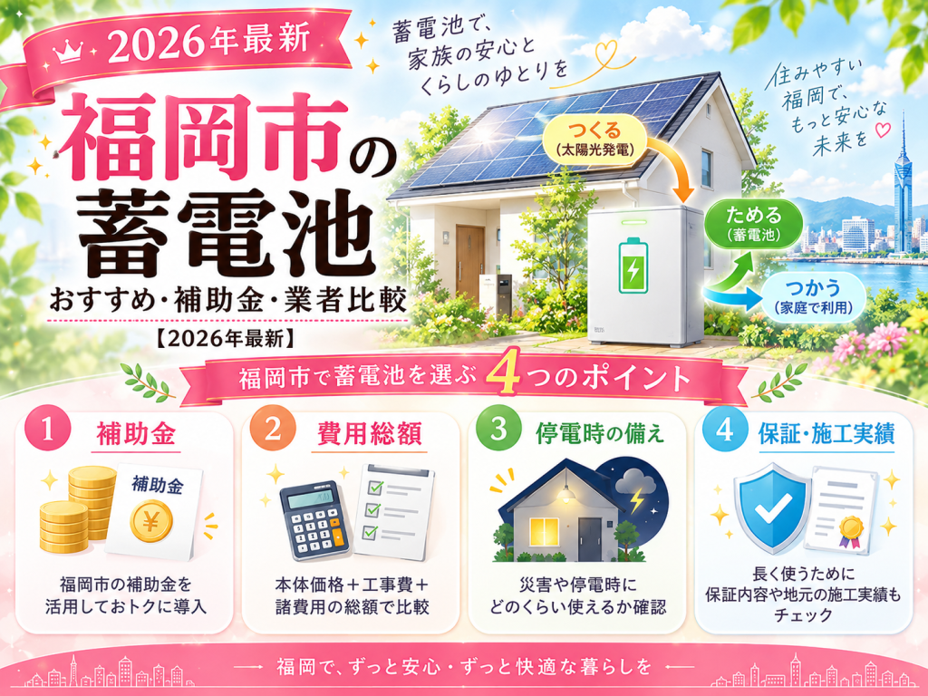 福岡市の蓄電池の解説画像