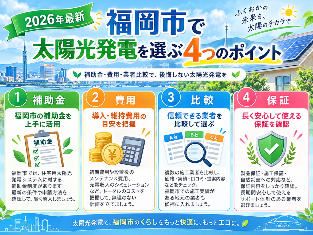 福岡市の太陽光発電の解説画像