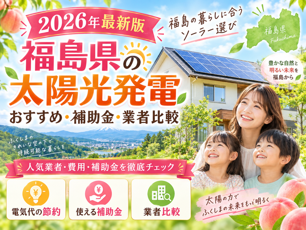 郡山市の太陽光発電の解説画像