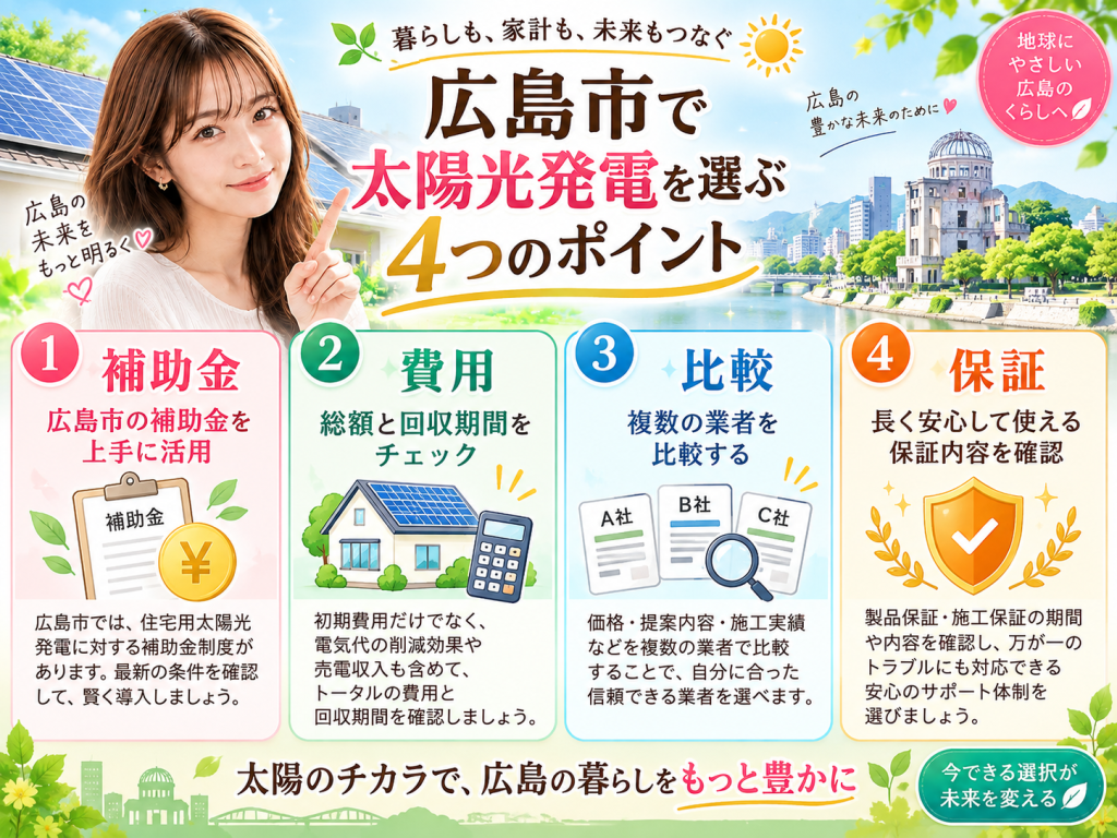広島市の太陽光発電の解説画像