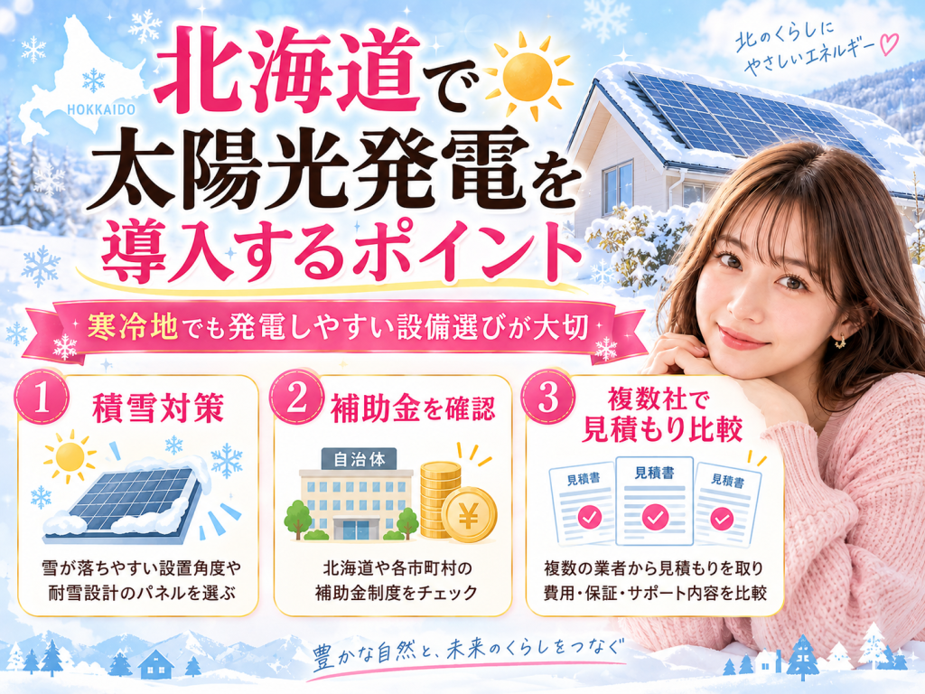 稚内市の太陽光発電の解説画像