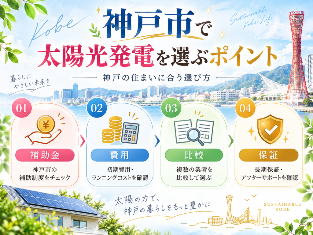 神戸市の太陽光発電の解説画像