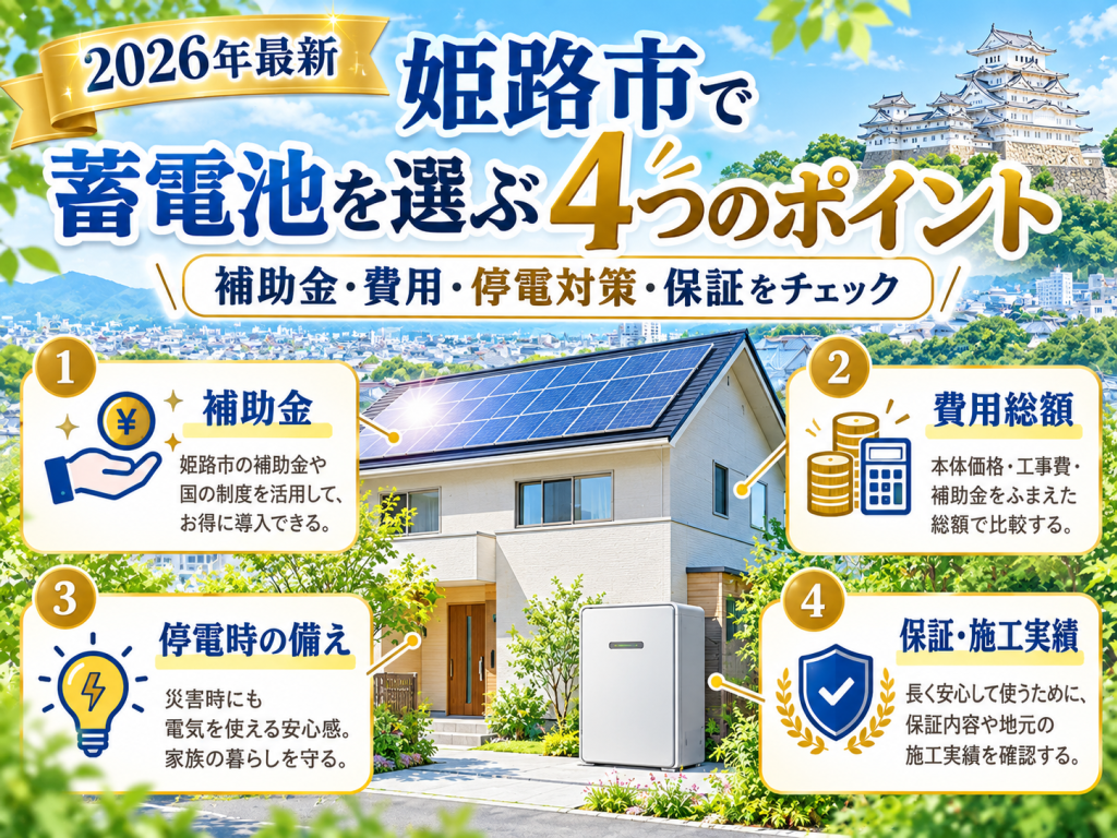 姫路市の蓄電池の解説画像