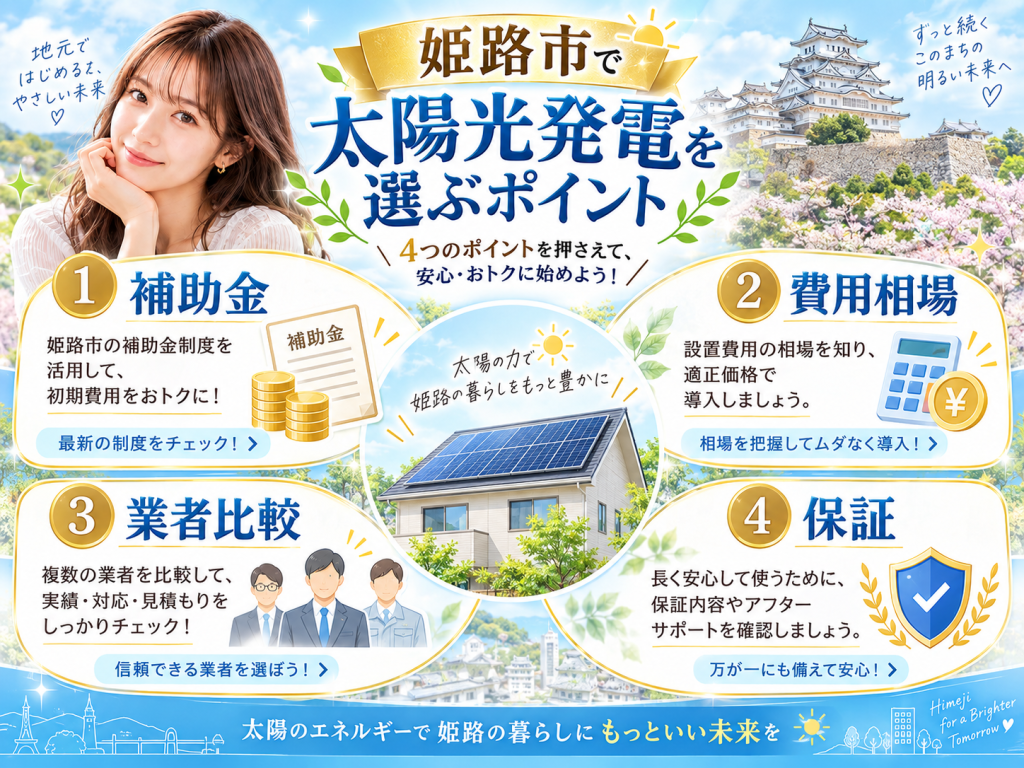 姫路市の太陽光発電の解説画像