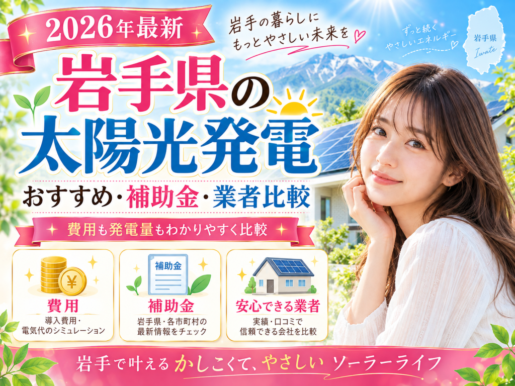 滝沢市の太陽光発電の解説画像