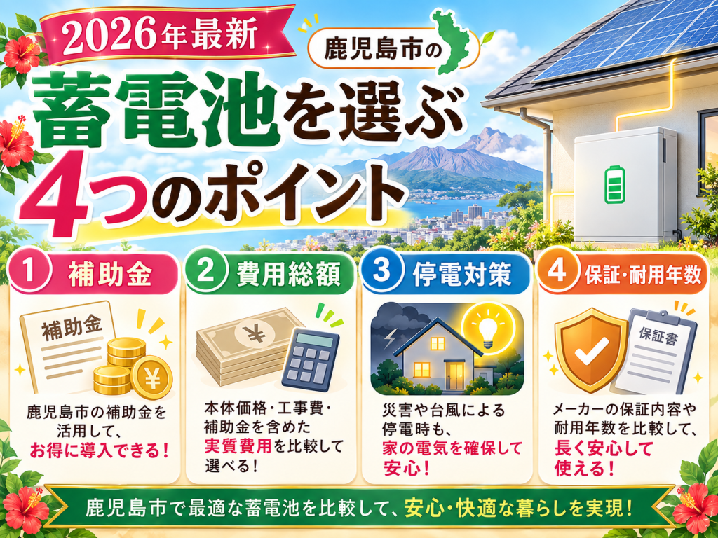 鹿児島市の蓄電池の解説画像