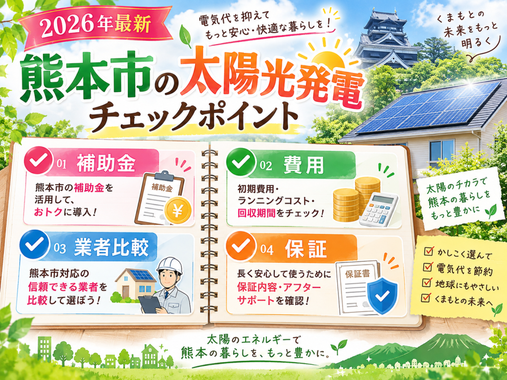 熊本市の太陽光発電の解説画像