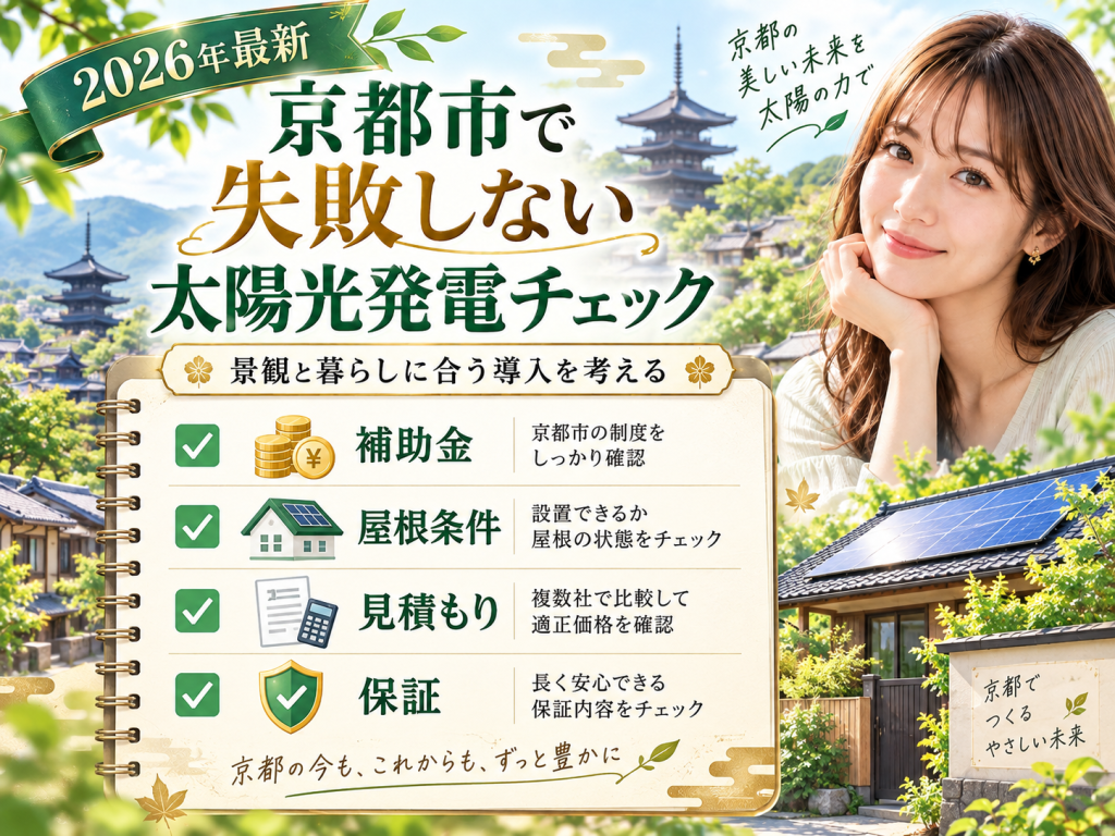 京都市の太陽光発電の解説画像