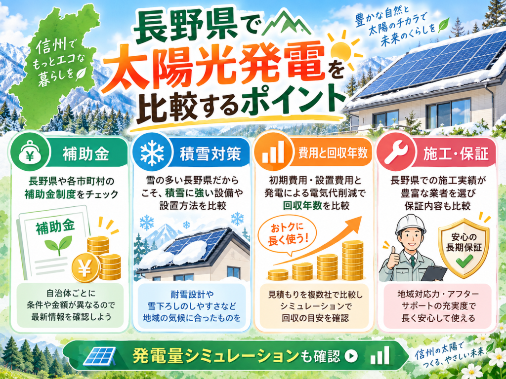 坂城町の太陽光発電の解説画像