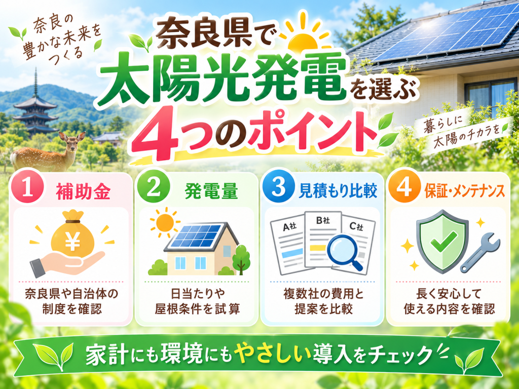 吉野町の太陽光発電の解説画像