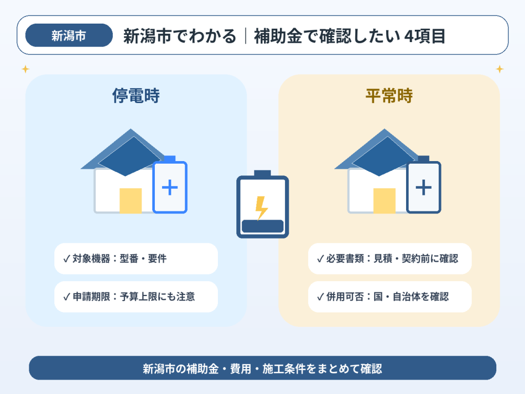 新潟市の蓄電池の解説画像