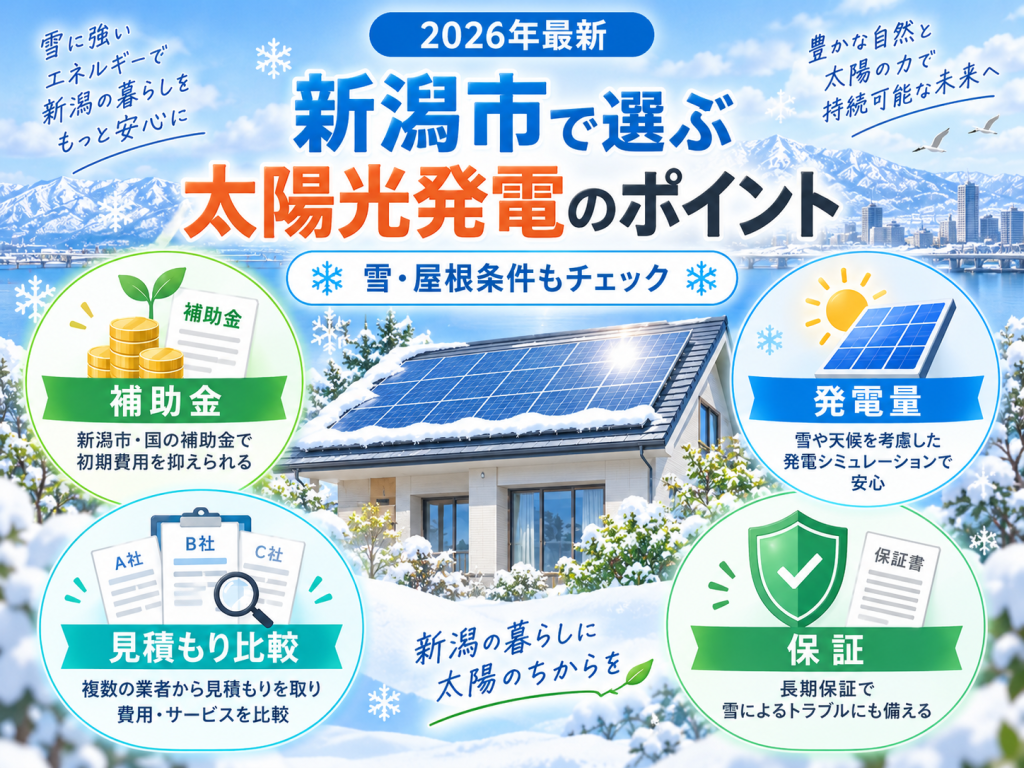 新潟市の太陽光発電の解説画像