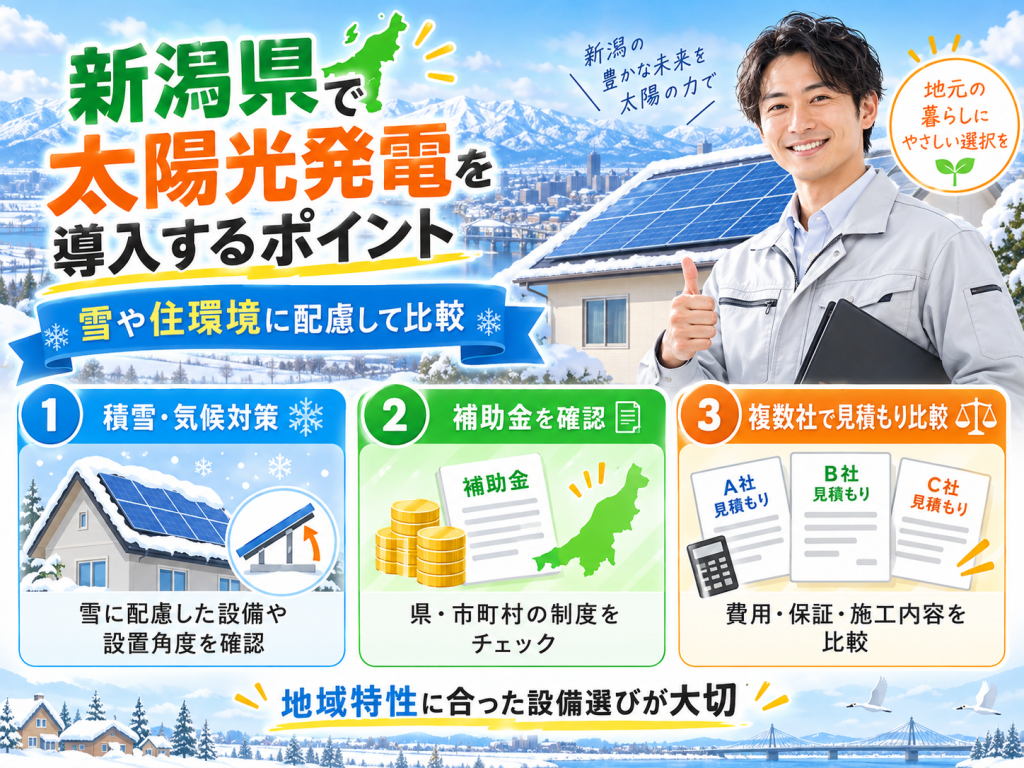 燕市の太陽光発電の解説画像