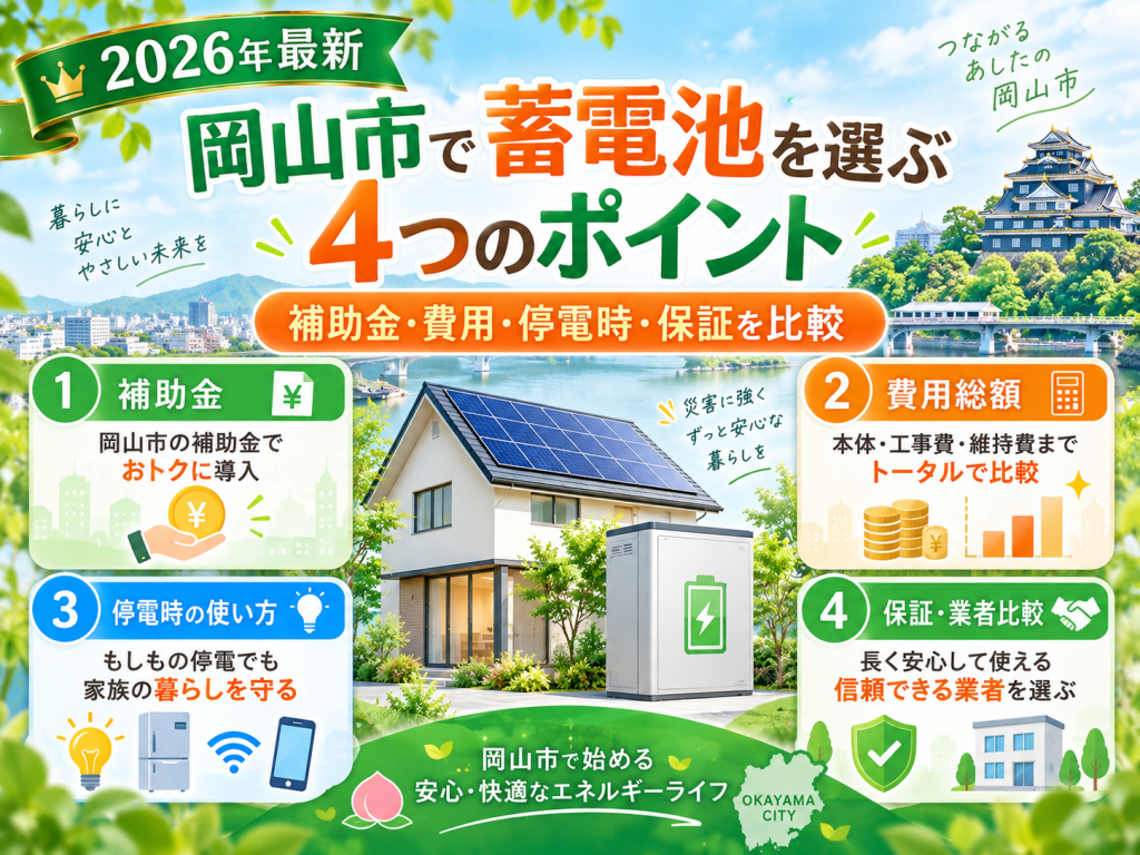 岡山市の蓄電池の解説画像