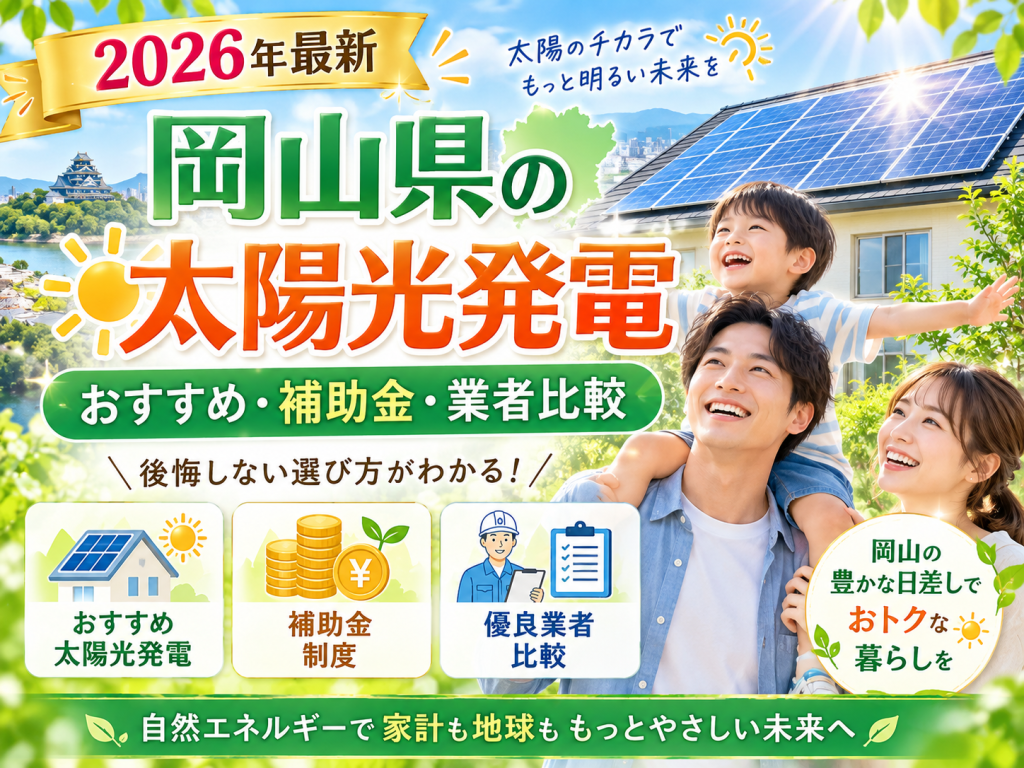 岡山市の太陽光発電の解説画像