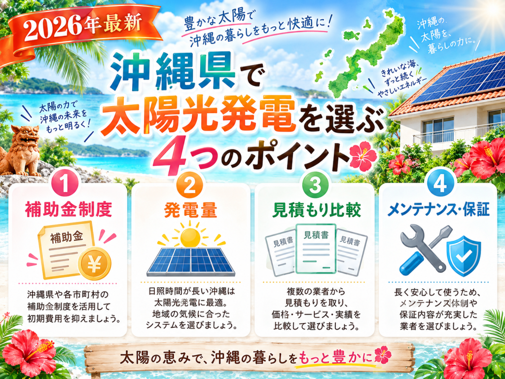 宜野座村の太陽光発電の解説画像