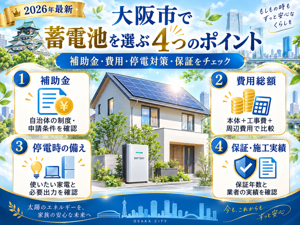 大阪市の蓄電池の解説画像
