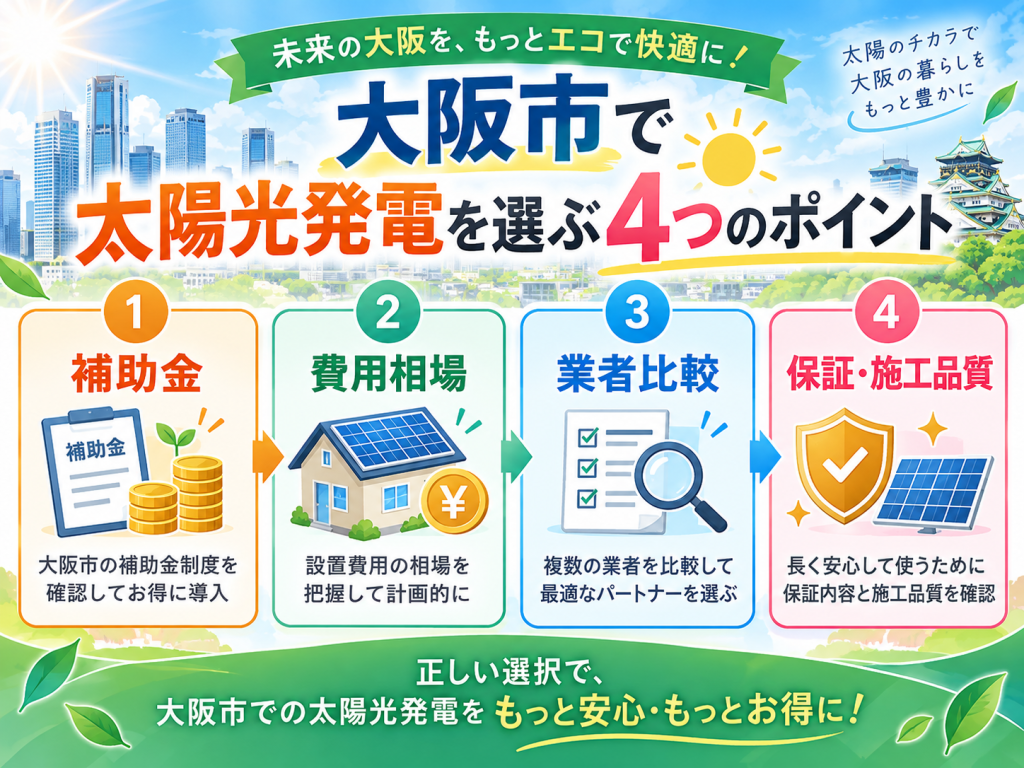 大阪市の太陽光発電の解説画像