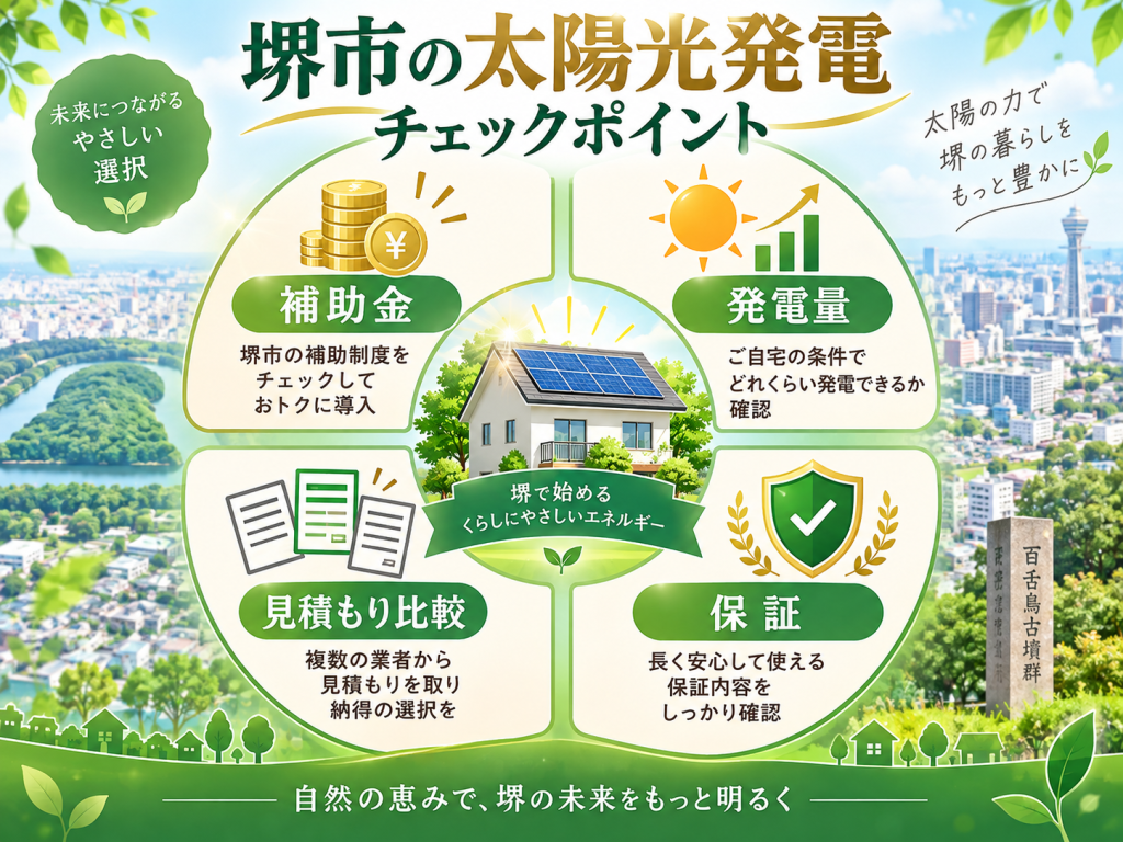 堺市の太陽光発電の解説画像