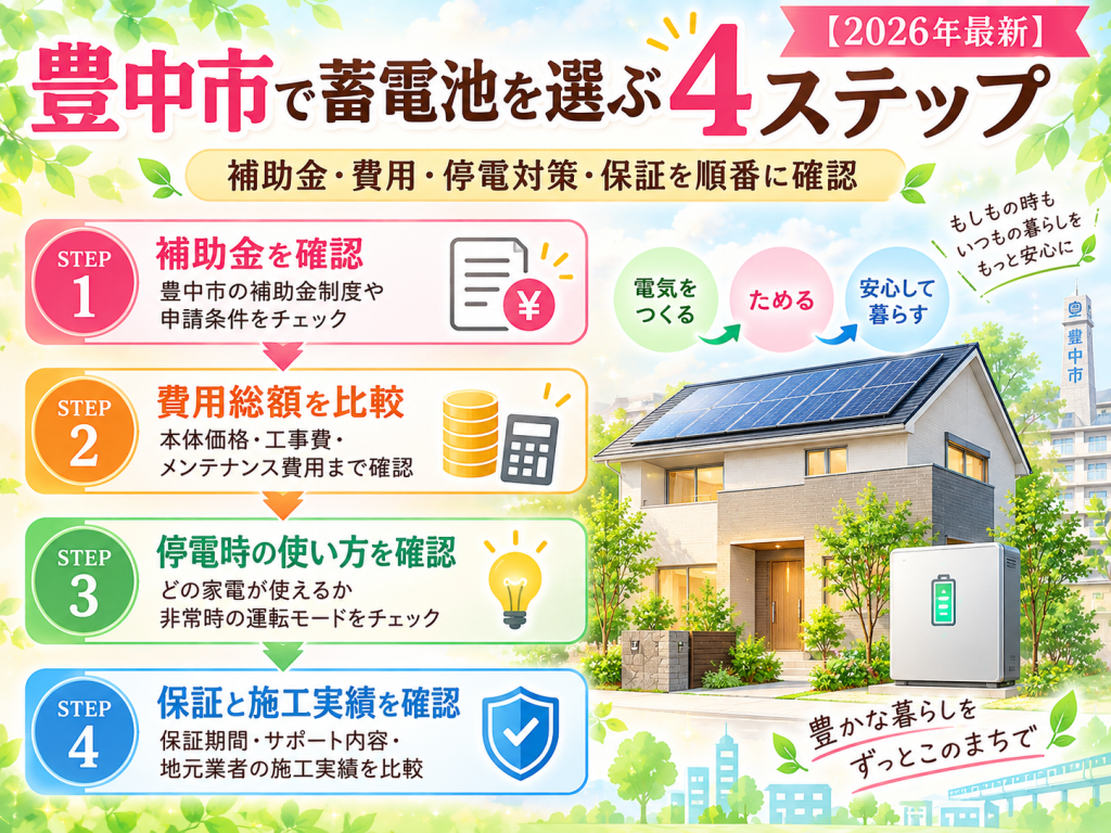 豊中市の蓄電池の解説画像