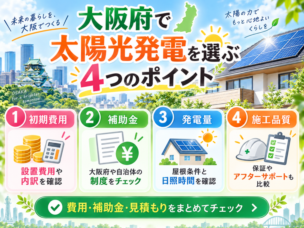 枚方市の太陽光発電の解説画像