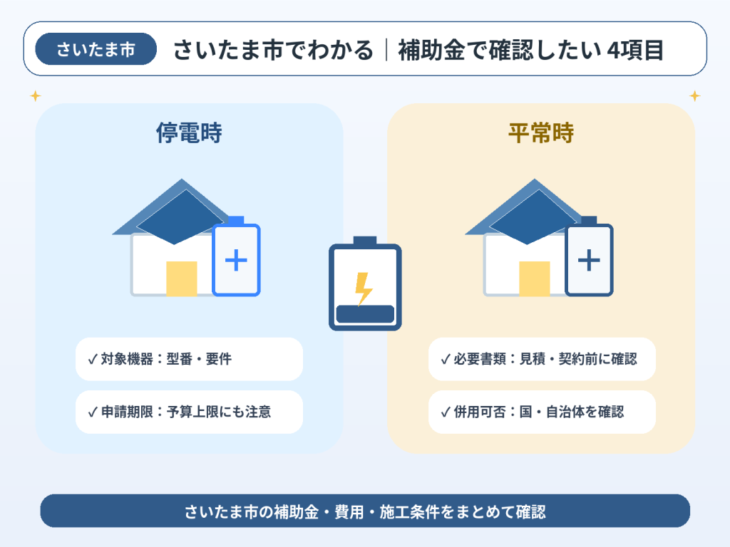 さいたま市の蓄電池の解説画像