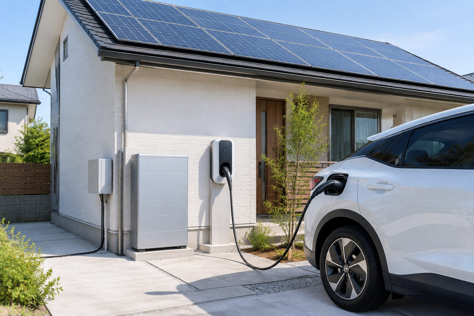 太陽光 EV 充電のイメージ