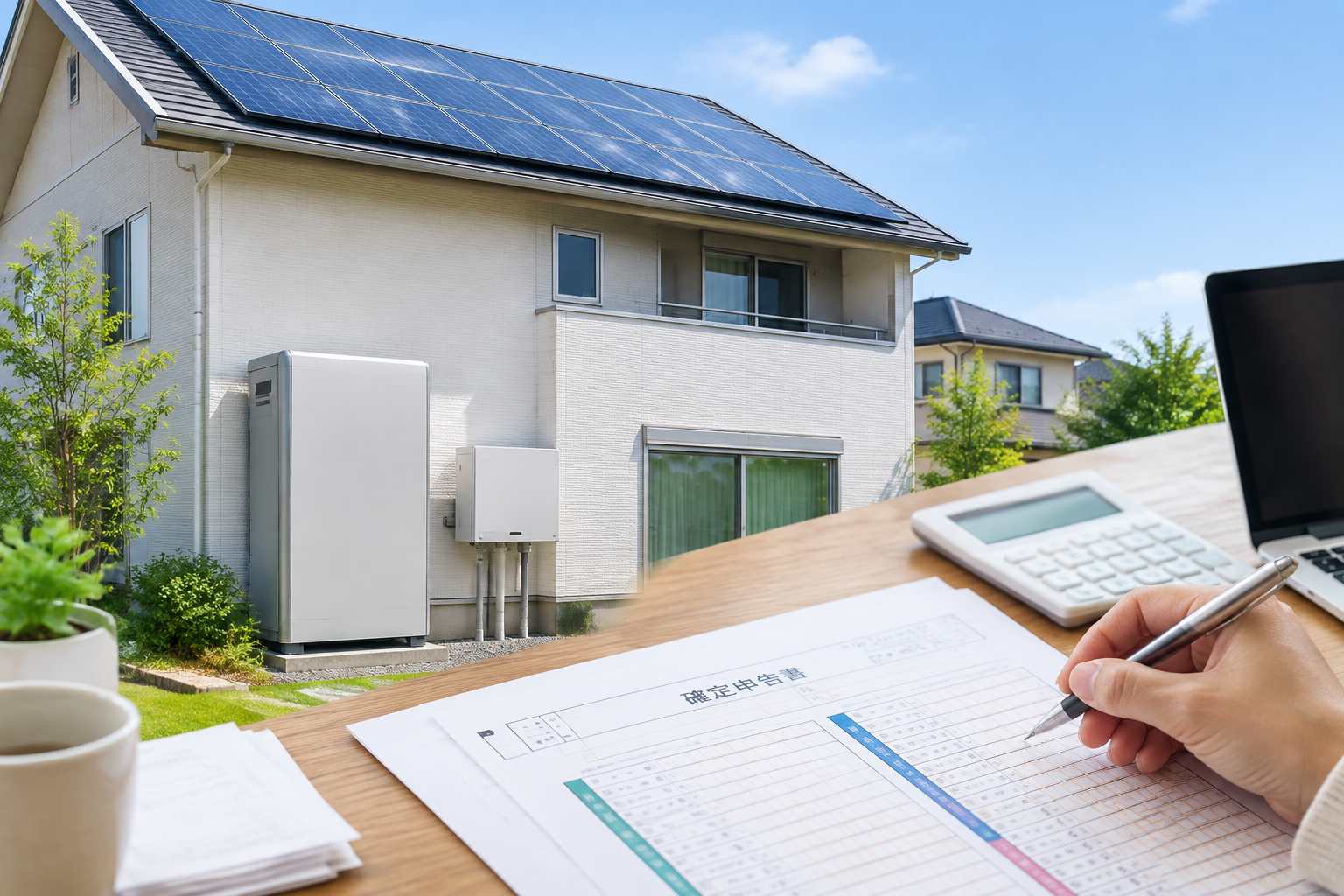 太陽光発電 確定申告のイメージ