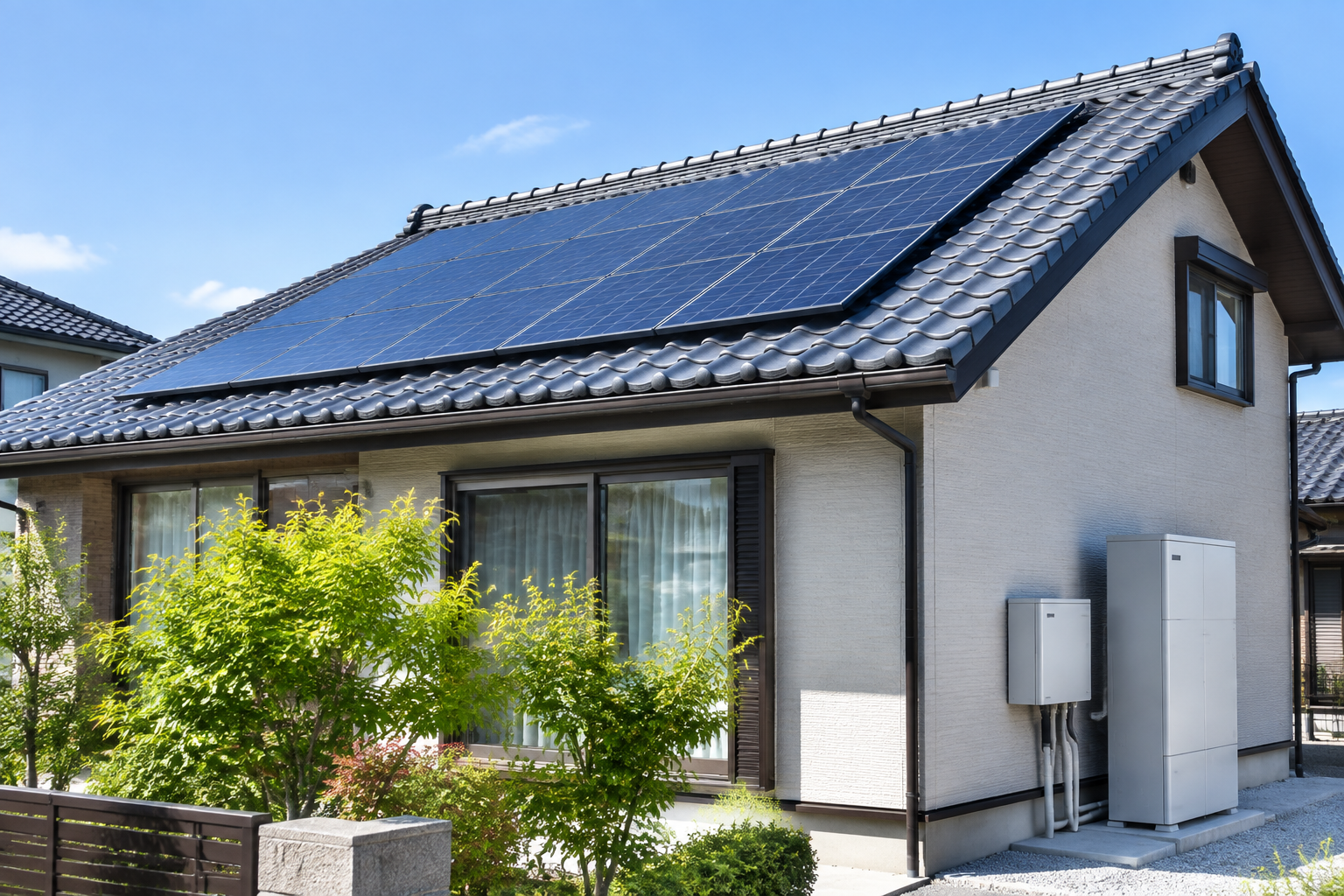 瓦屋根 太陽光のイメージ