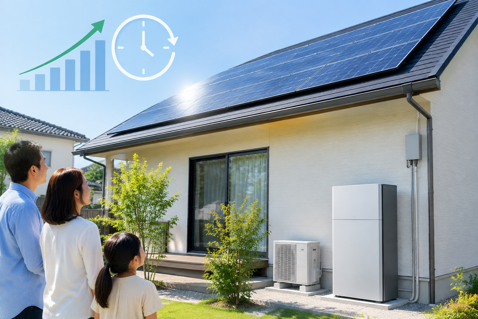 太陽光発電 元を取る 何年のイメージ