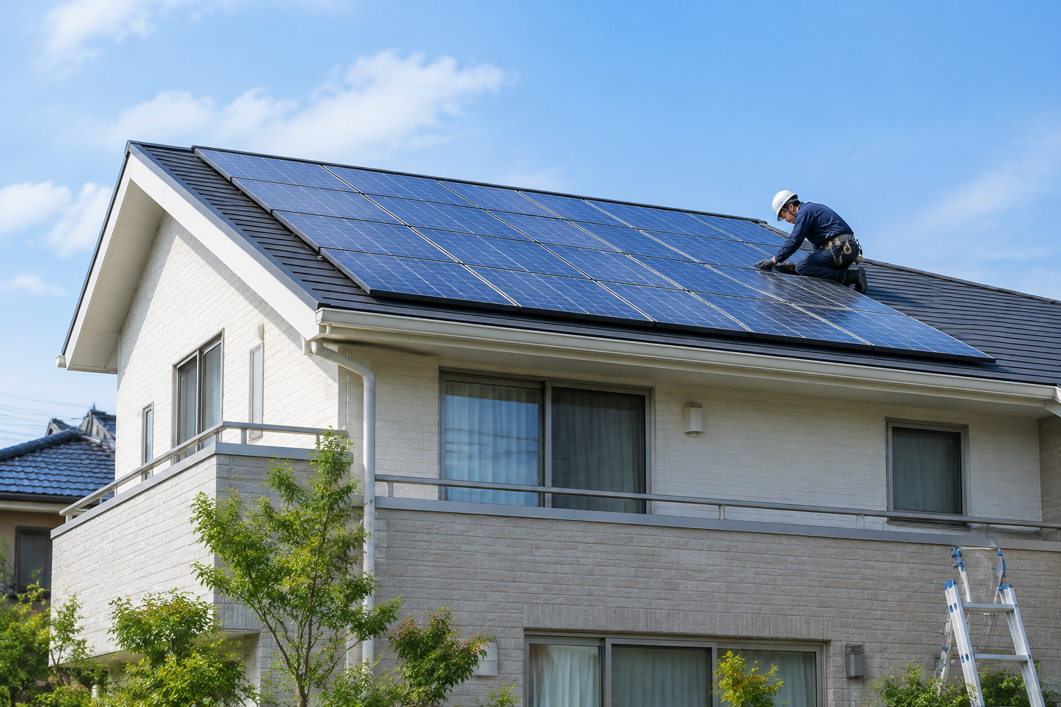 太陽光発電 メンテナンスのイメージ