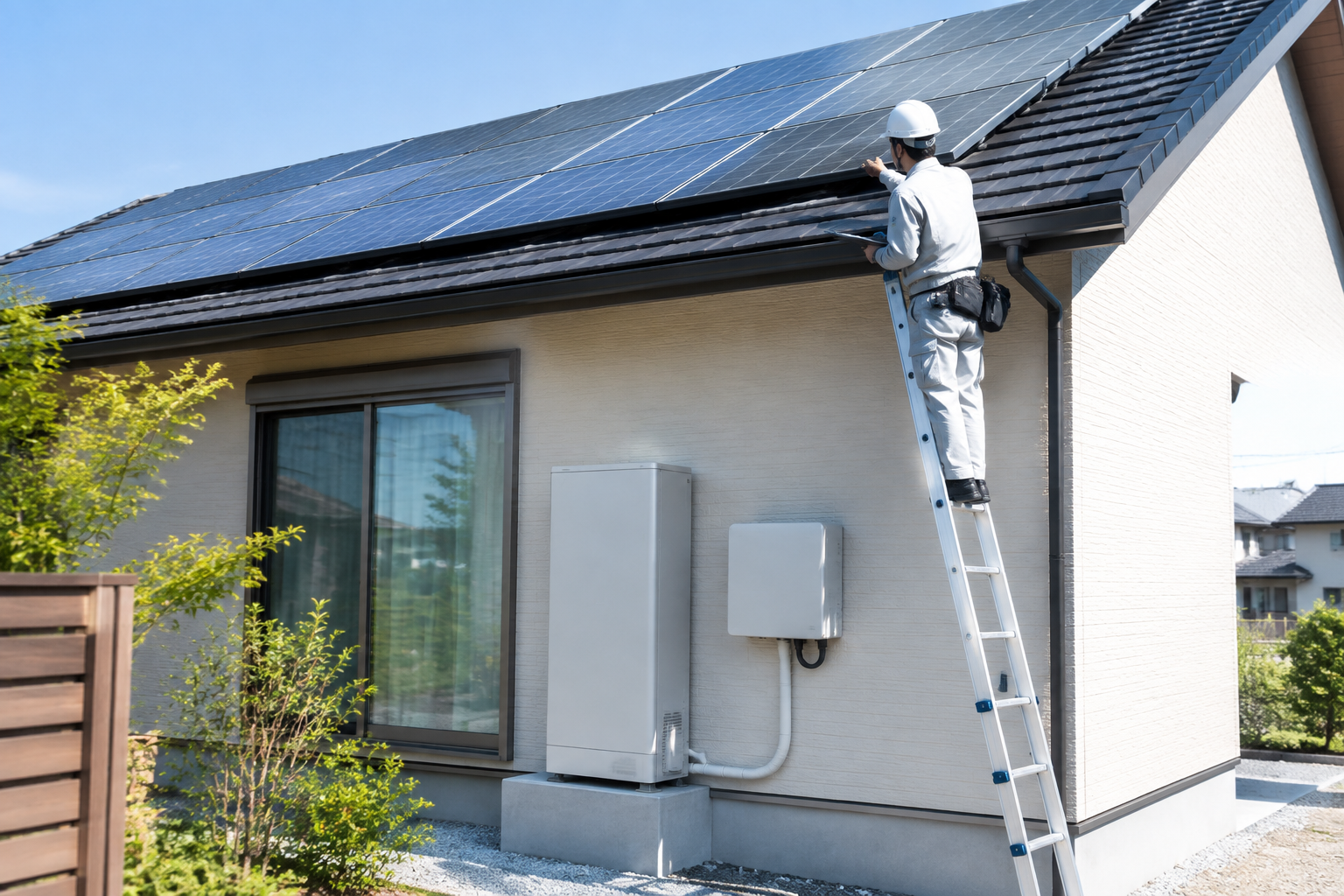 太陽光発電 メンテナンスのイメージ