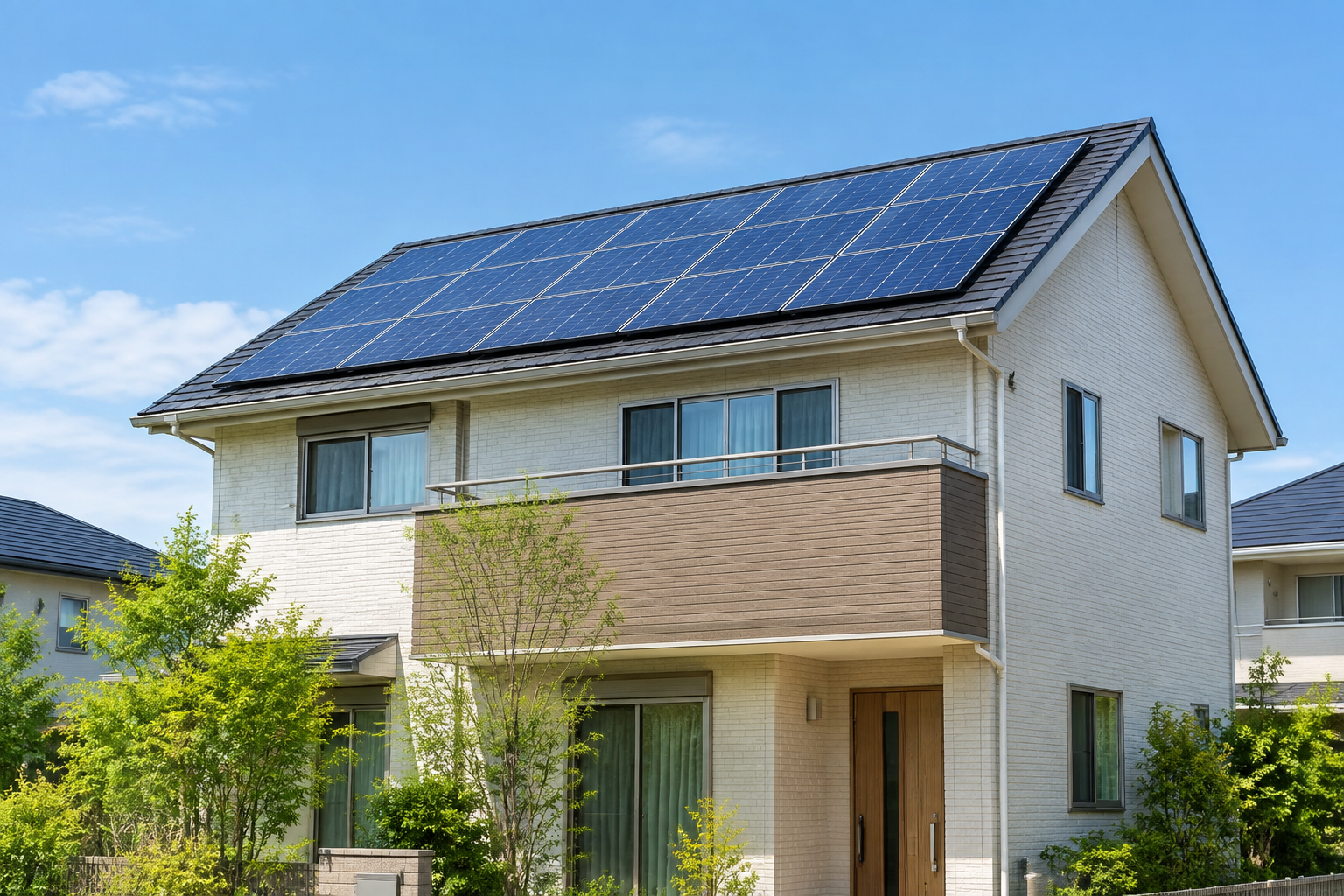 太陽光発電の保証比較|メーカー保証と施工保証のイメージ