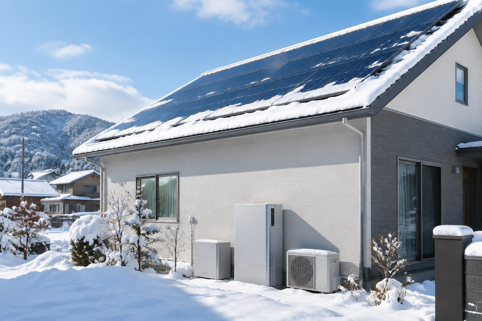 太陽光発電 雪のイメージ