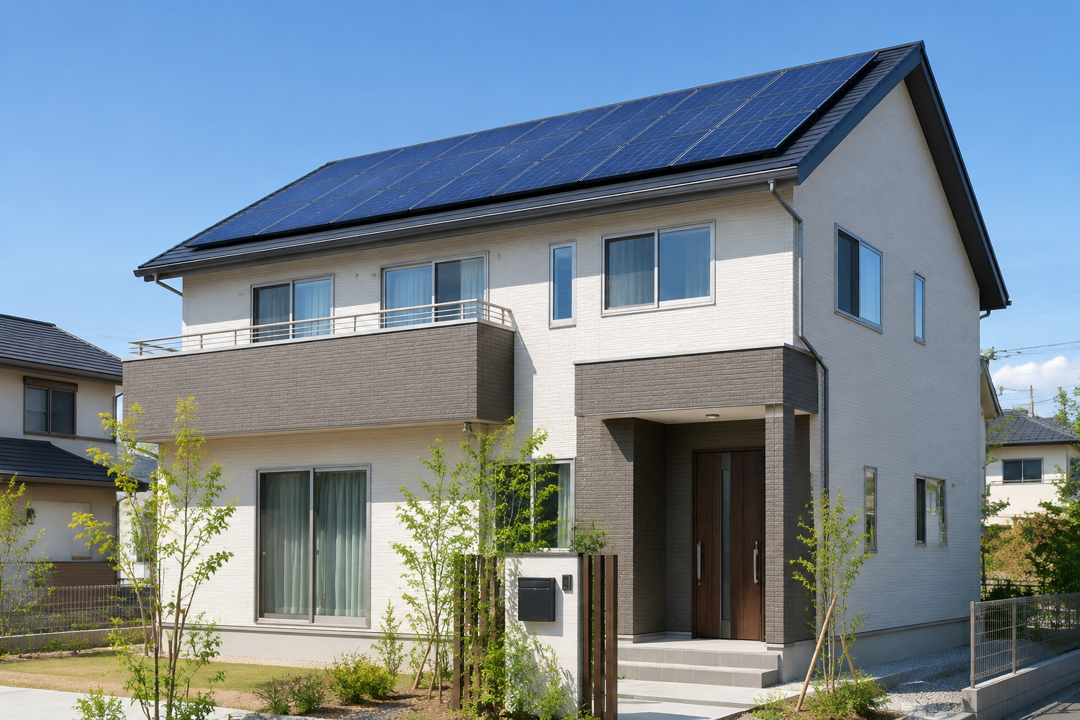 新築 太陽光発電のイメージ