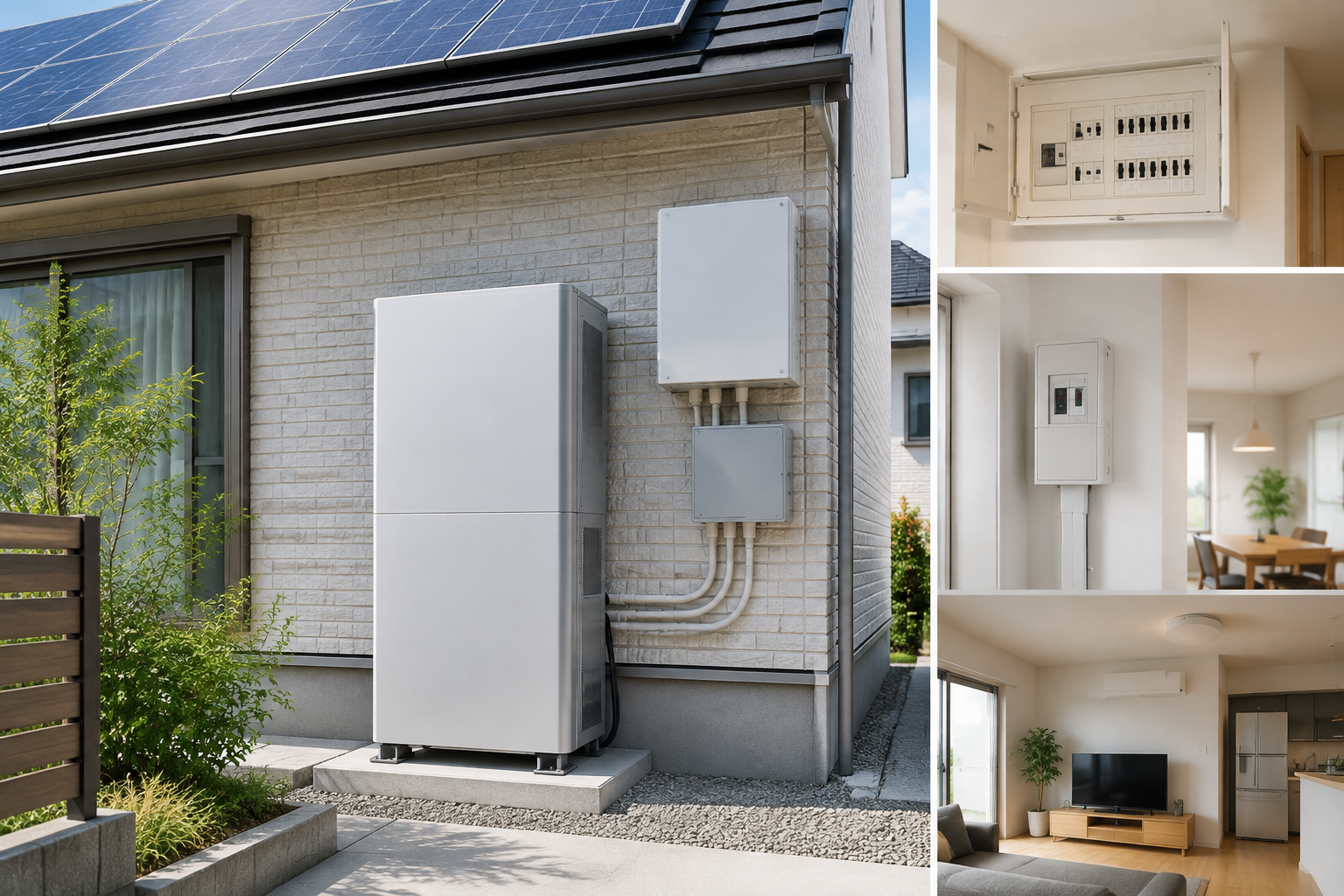 蓄電池 全負荷 特定負荷のイメージ