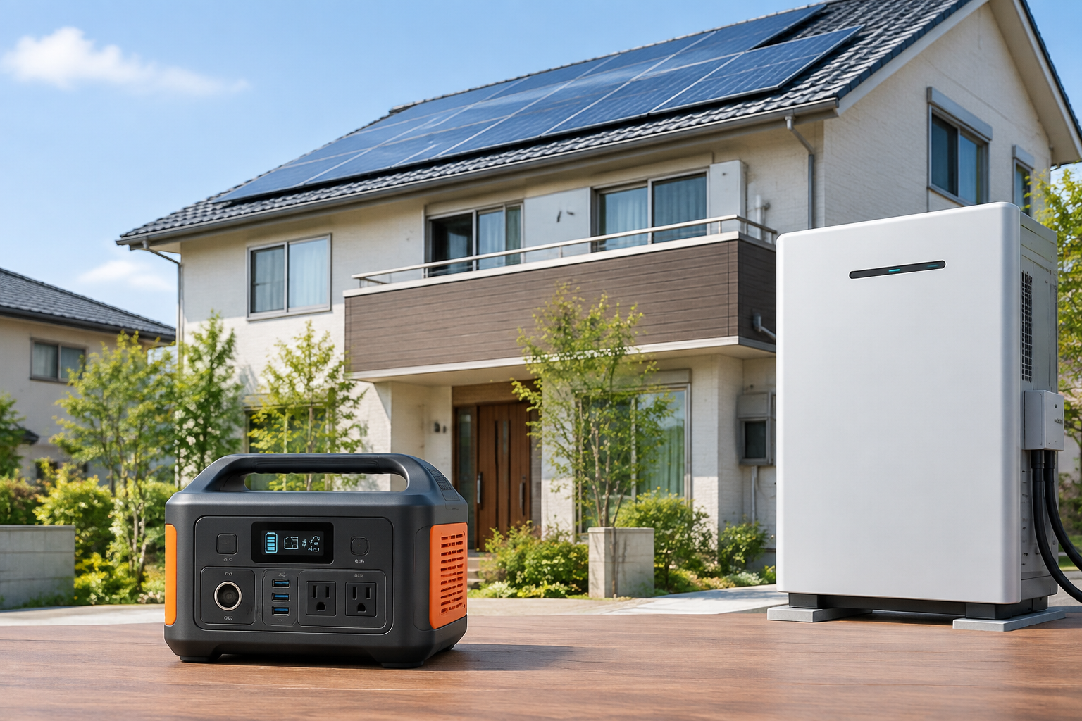 ポータブル電源 蓄電池 違いのイメージ