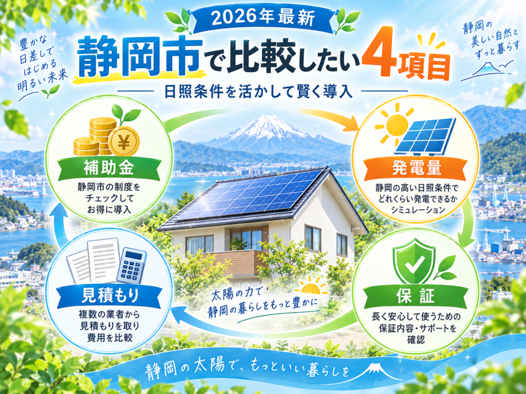 静岡市の太陽光発電の解説画像