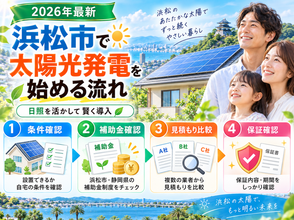 浜松市の太陽光発電の解説画像