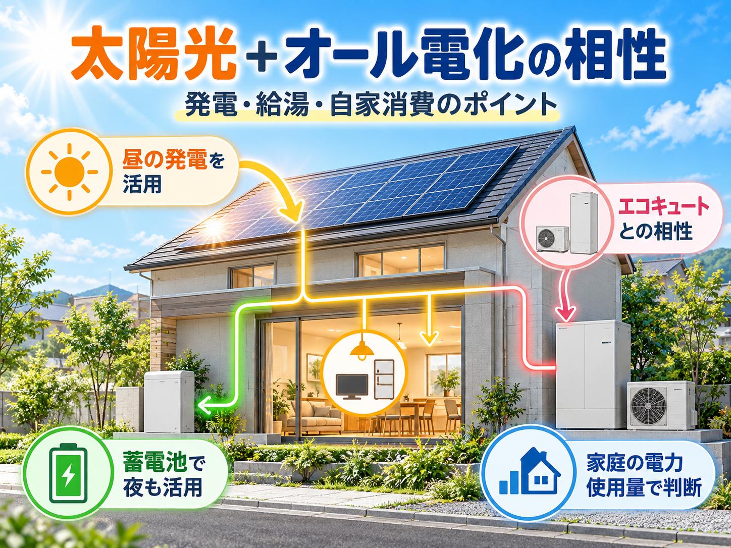太陽光発電＋オール電化は本当にお得？電気代・蓄電池・エコキュートとの相性を徹底検証の解説画像1